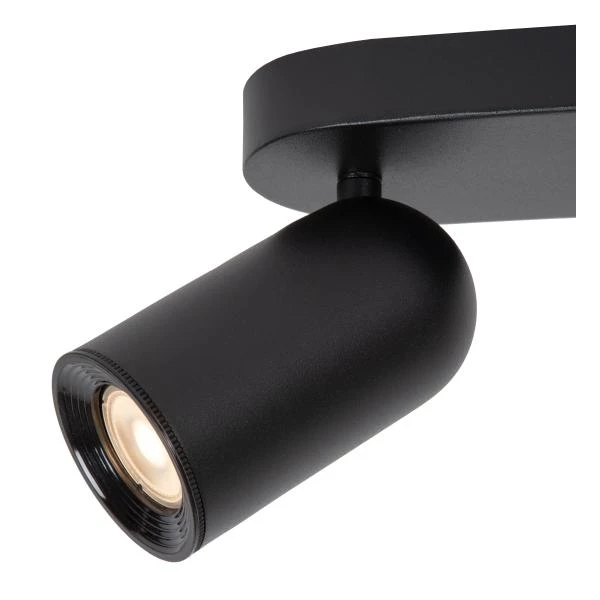 Lucide PUNCH - Ceiling spotlight - 4xGU10 - Black - detail 1